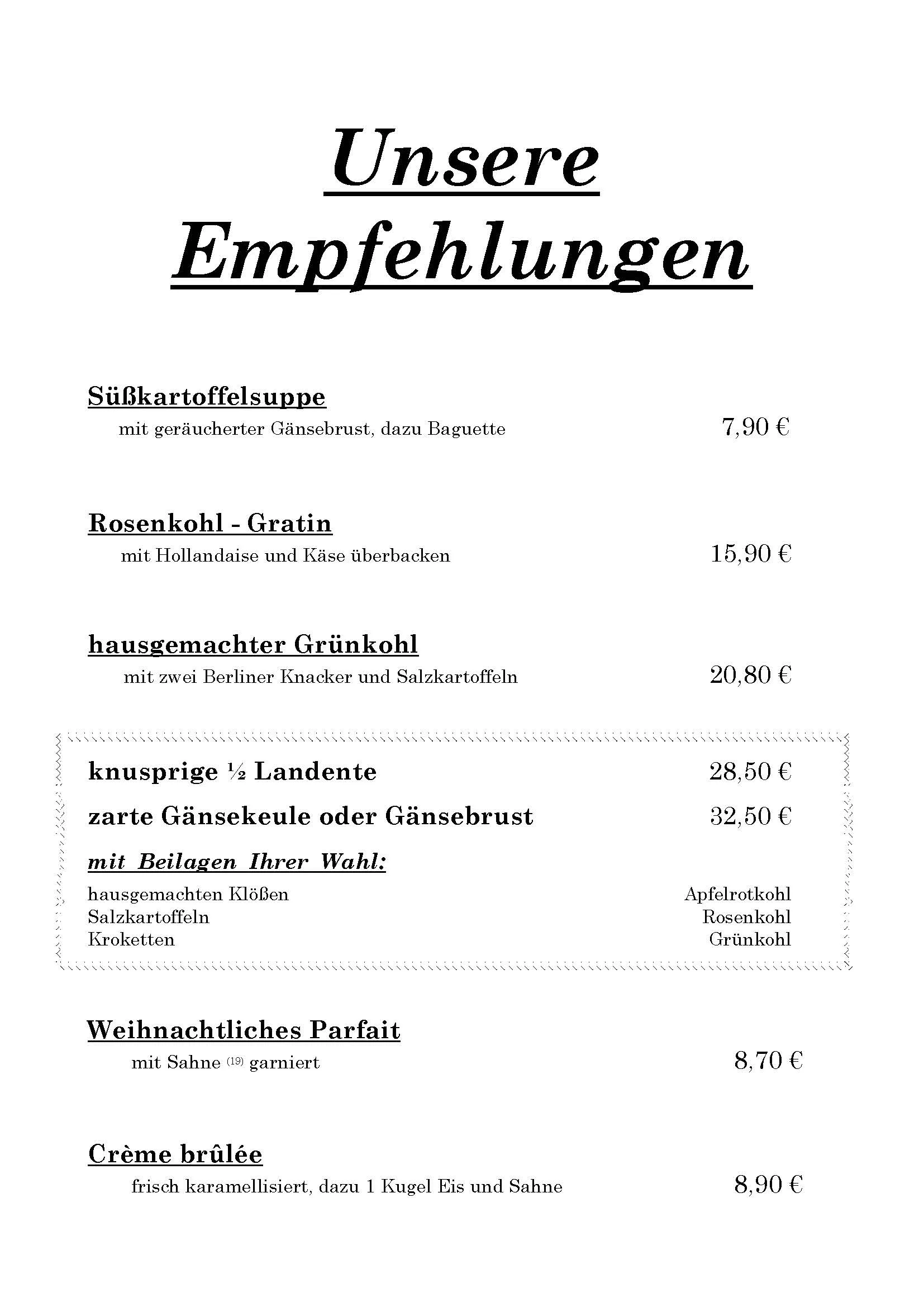 Empfehlungen