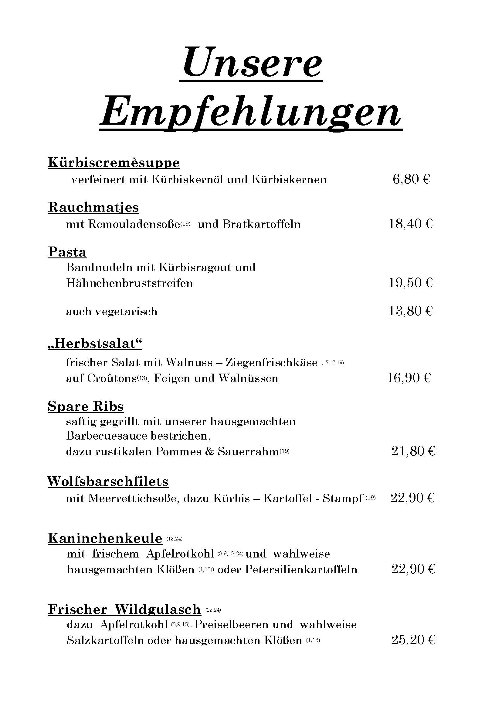 Empfehlungen